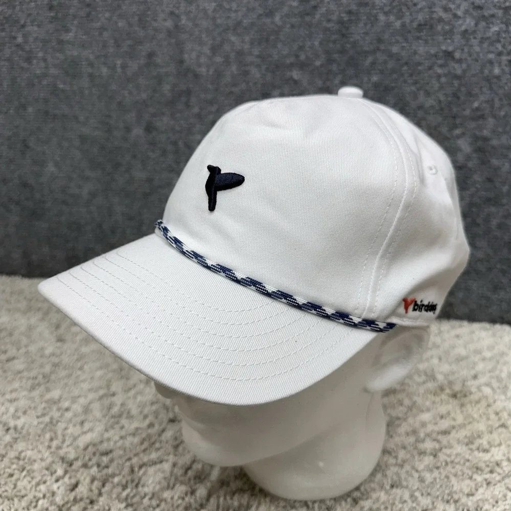 Bird dogs hat cap snapback adjustable mens white rope front